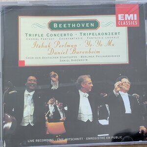 Music CD - Beethoven: Triple Concerto, Itzhak Perlman, Yo Yo Ma, Barenboim, 1995